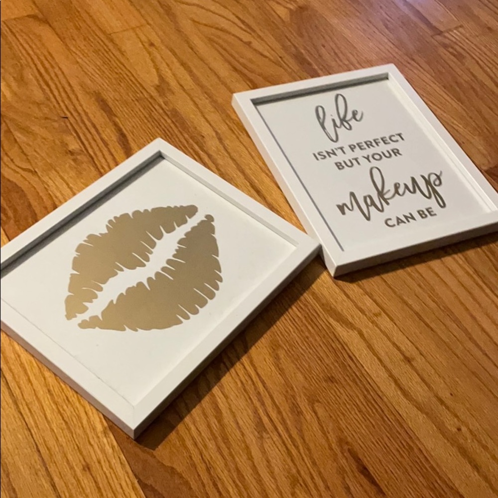 Framed Makeup Room Art
